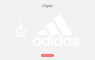 adidas logo white png