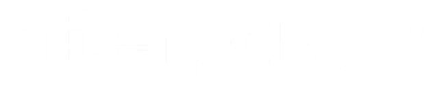 afterpay logo white png