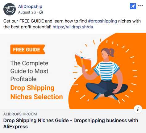 alidropship free guide facebook post