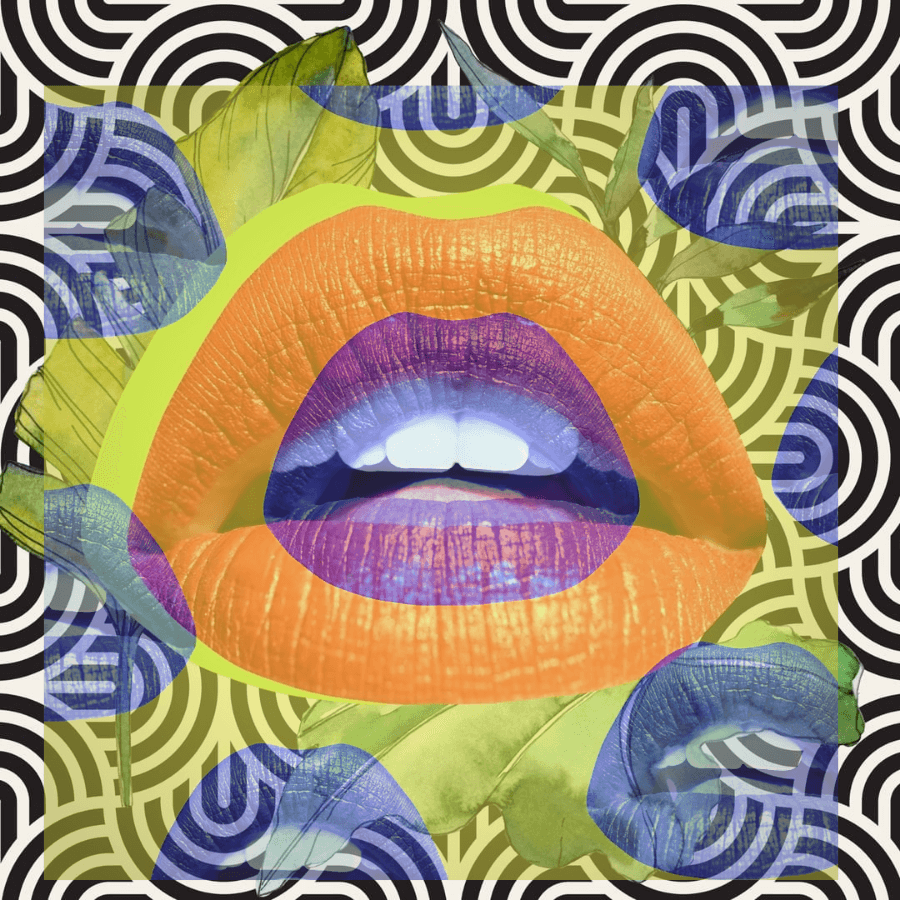 anti-design graphic design trend women lips