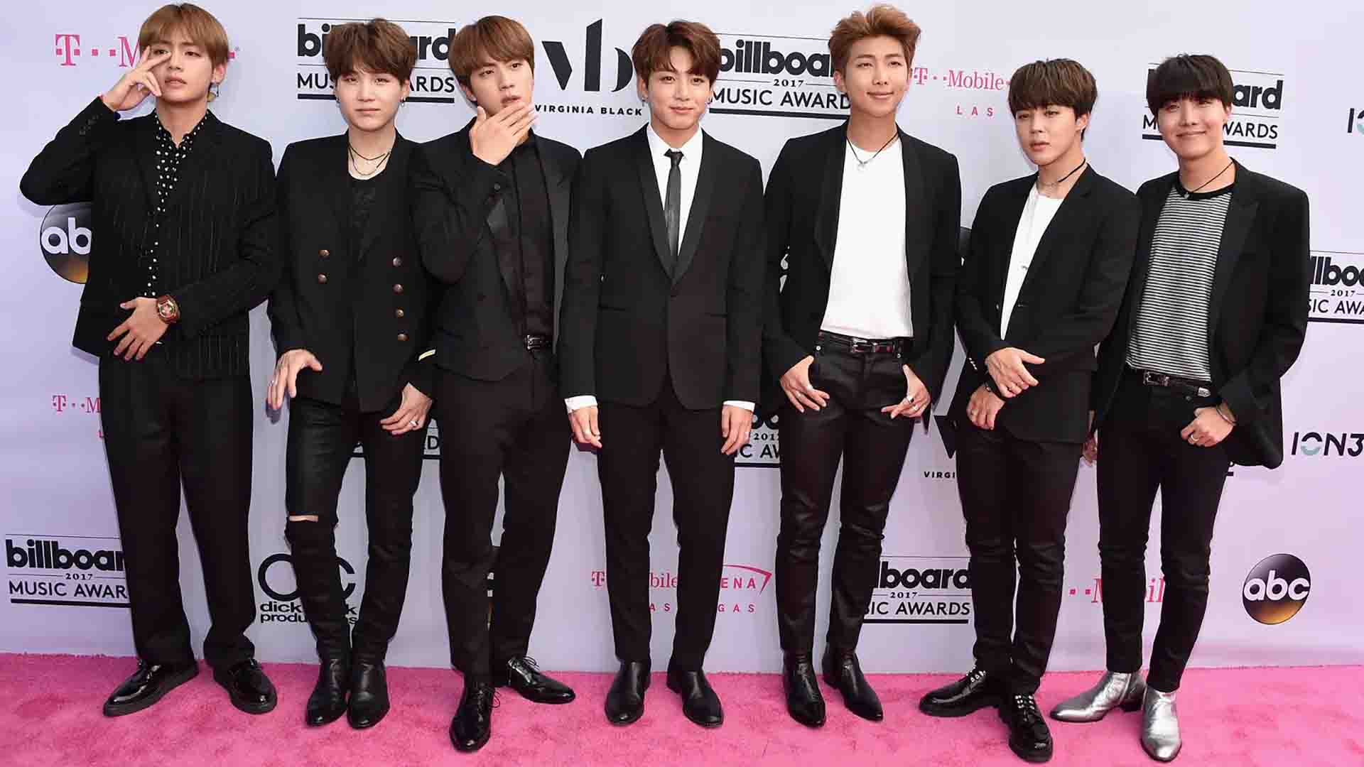 best BTS wallpaper photo laptop HD jpg black suits Billboard Music Awards 2017