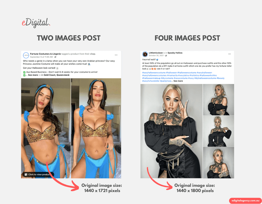 best Facebook post image size - multiple images