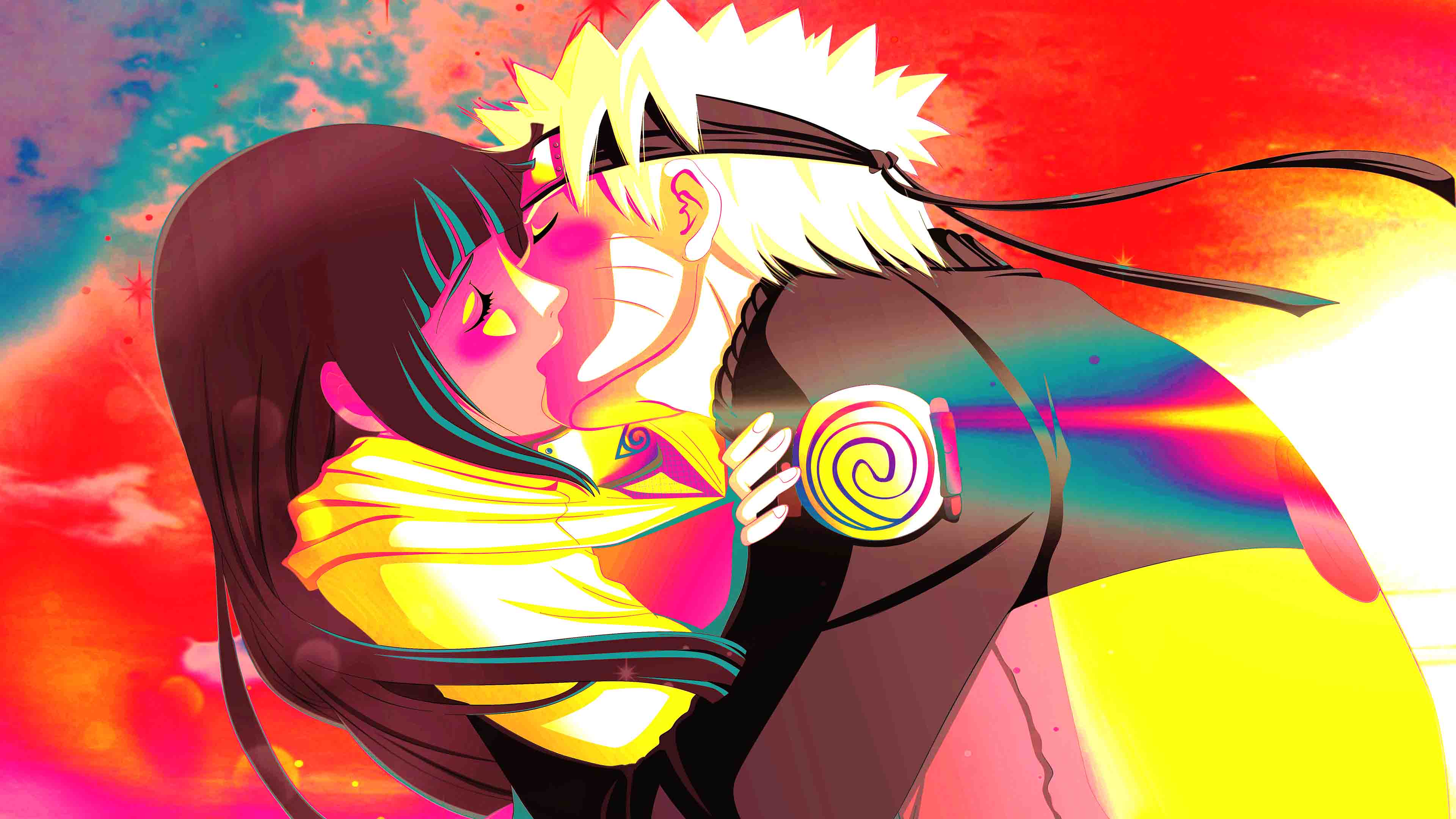 best Naruto wallpaper 4k HD image laptop TV kissing Hinata