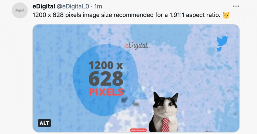 best image size for twitter horizontal 1200 x 628 pixels