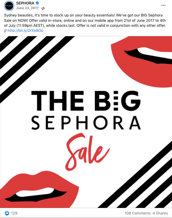 big Sephora sale