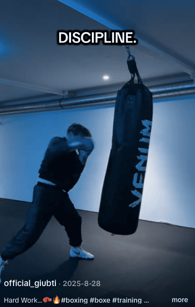 #boxing a popular fitness hashtag on TikTok