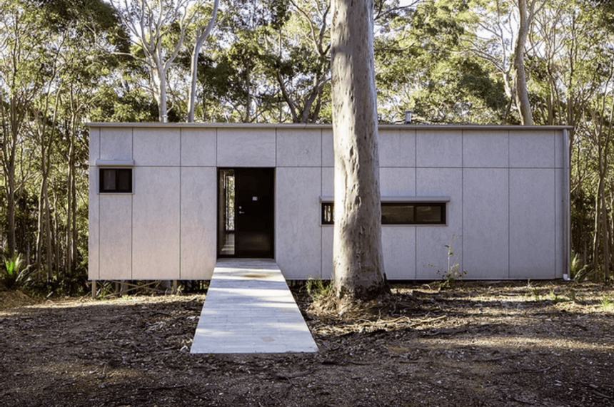 bush fire resistant house design Rosedale NSW Australia