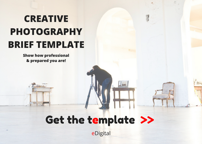 creative photography brief template