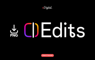 edits app logo png black background