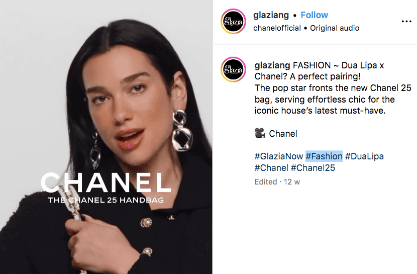 #fashion a popular fashion hashtag on Instagram