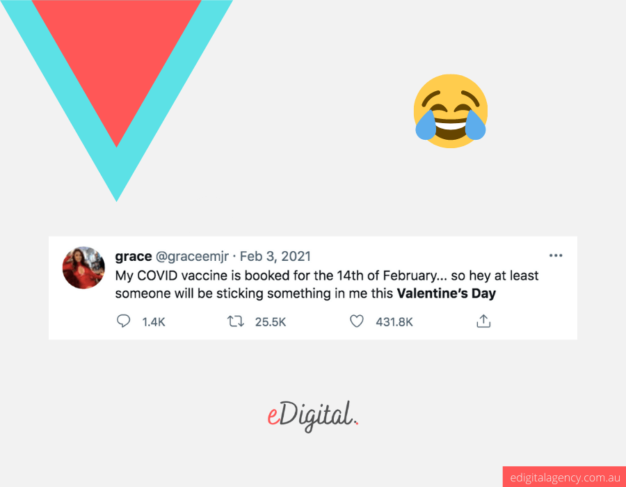 funny valentines day caption post tweet