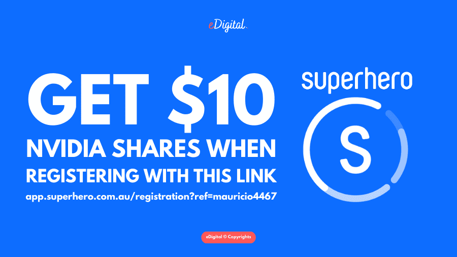 get 10 dollars of NVIDIA shares when registering with this Superhero link