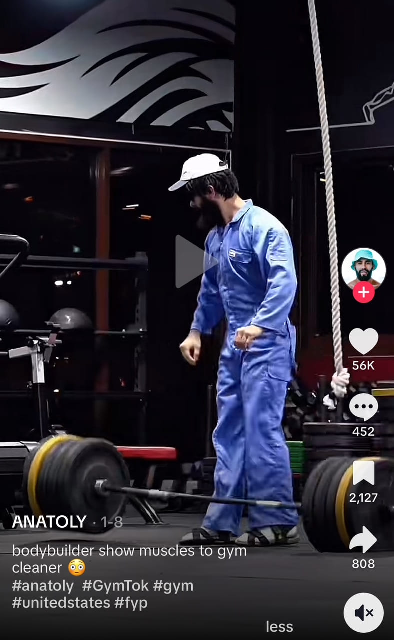 #gymtok a popular fitness hashtag on Instagram