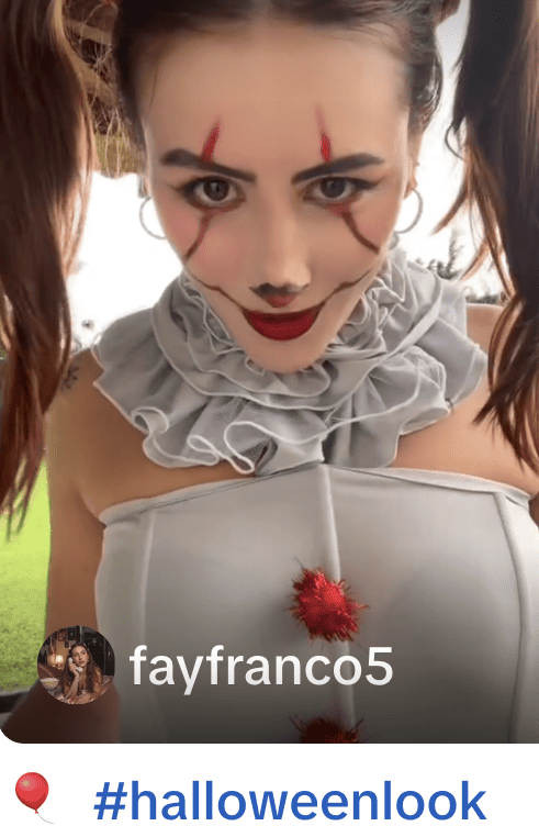 #halloweenlook a popular Halloween hashtag on TikTok