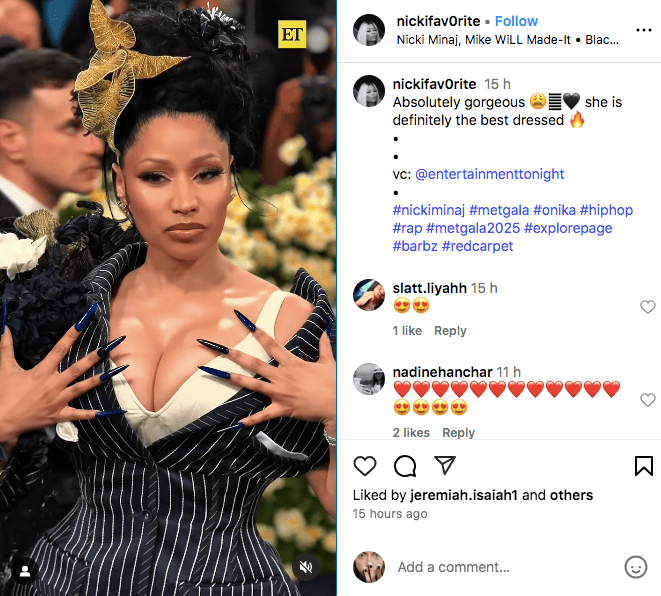 #hiphop a popular music hashtag on Instagram