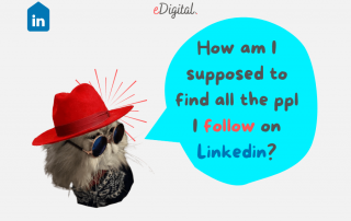 how to find all the people you follow on Linkedin