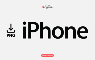 iPhone logo black PNG