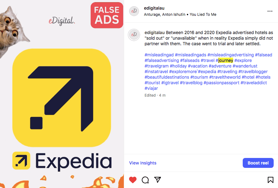 #journey a popular travel hashtag on Instagram