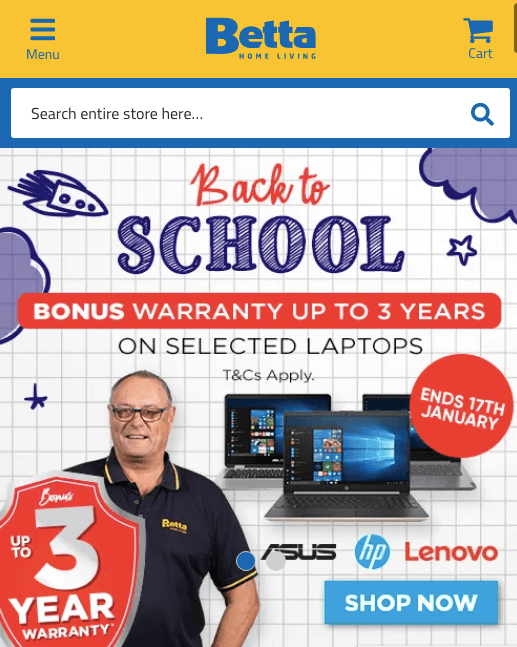 laptops January Sale deals offers Betta back to school