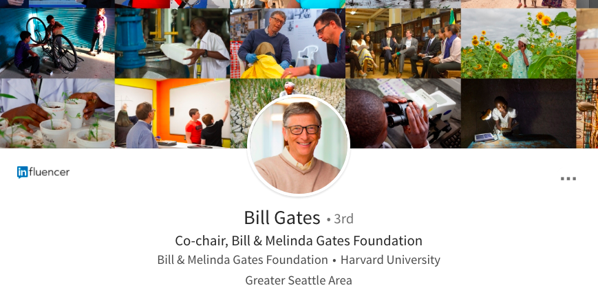 linkedin background image profile photo collage bill gates