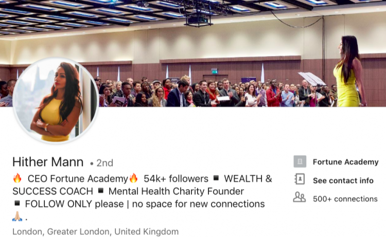 linkedin profile cover photo examples ceo speaker presenter ovation hither mann