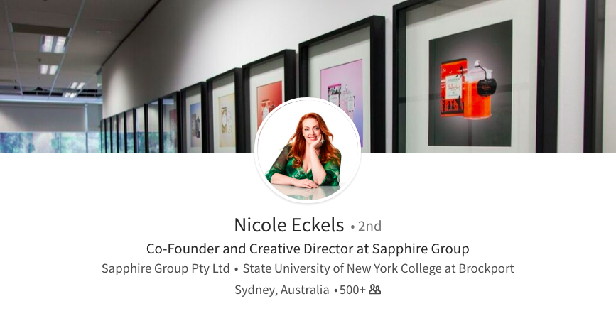 linkedin top profile image office frame wall nicole eckls sapphire group