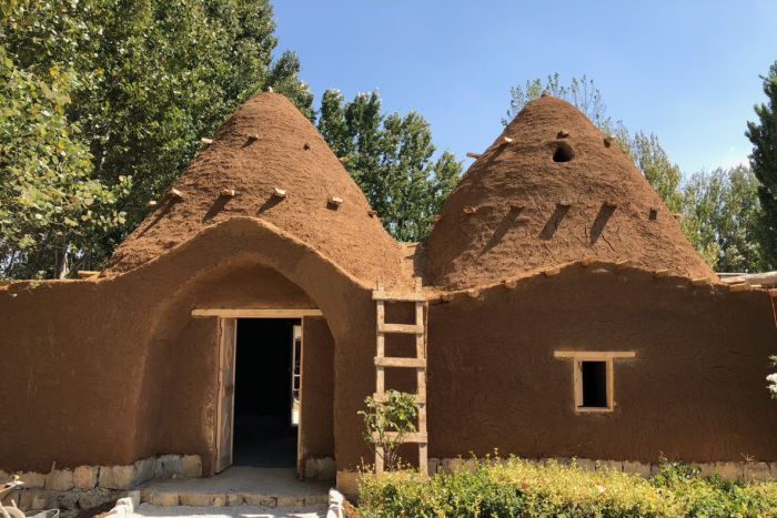 mud brick house bushfire resistant design building bekaa valley lebanon