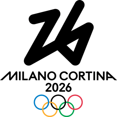 new 2026 Winter Olympics Milan logo black PNG medium size