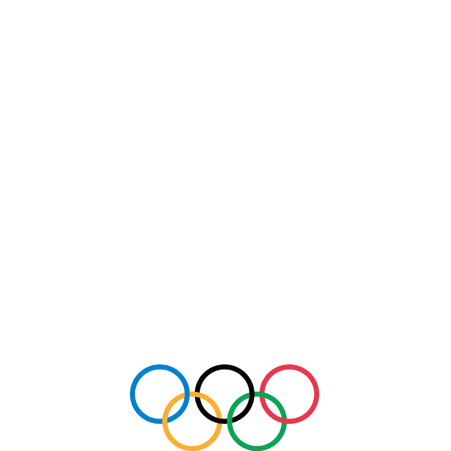 new 2026 Winter Olympics Milan logo white PNG large size