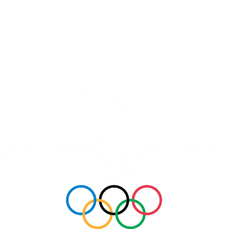 new 2026 Winter Olympics Milan logo white PNG medium size