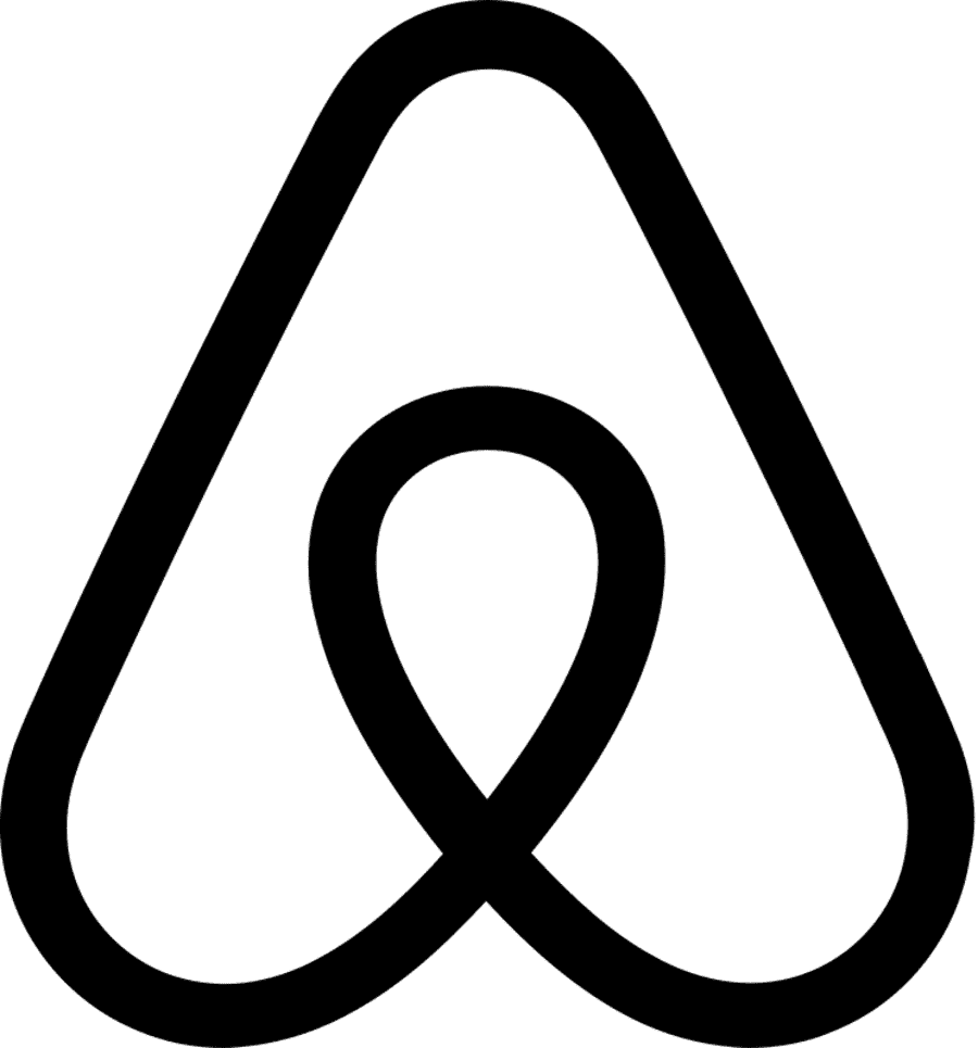 new Airbnb icon black PNG large size