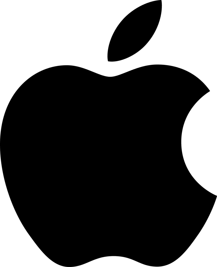new Apple logo black png large size