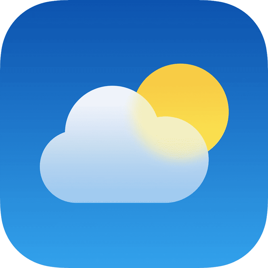 new Apple weather icon PNG large size