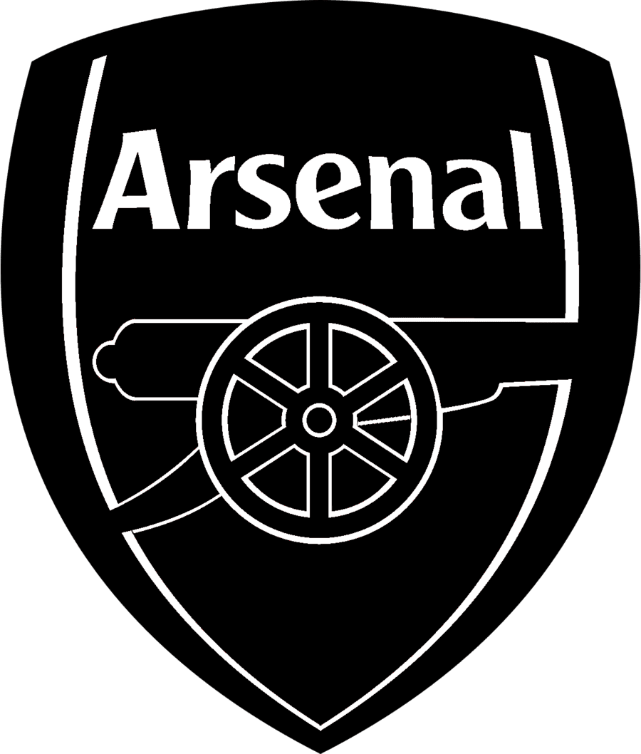 new Arsenal FC logo black PNG large size