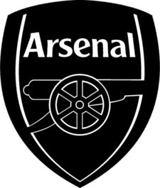 new Arsenal FC logo black PNG small size