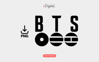 new BTS Arirang logo black PNG