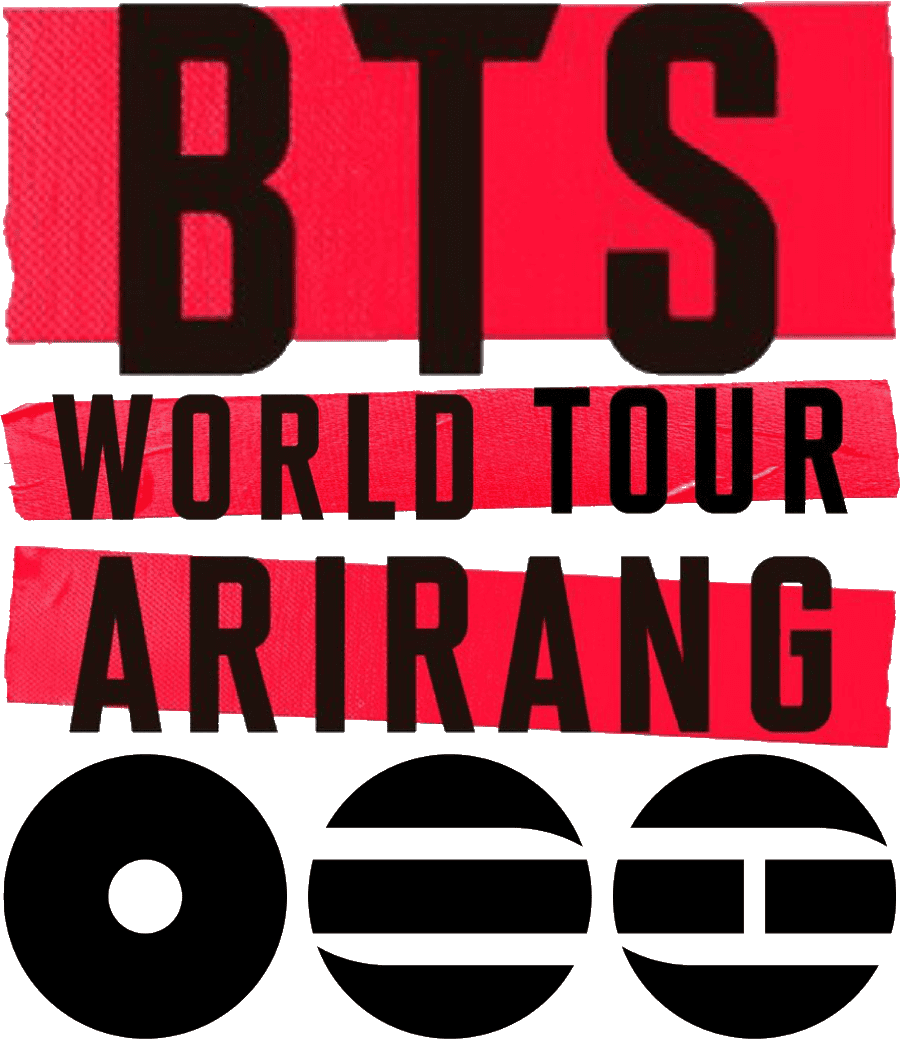 new BTS Arirang world tour logo PNG vertical aligned