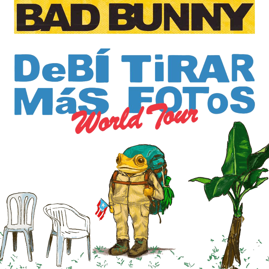 new Bad Bunny debí tirar más fotos world tour logo square PNG large size