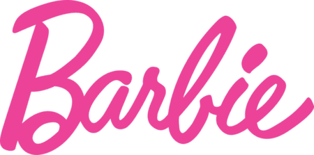new Barbie logo pink png medium size