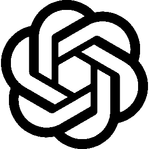 new ChatGPT icon black png medium size