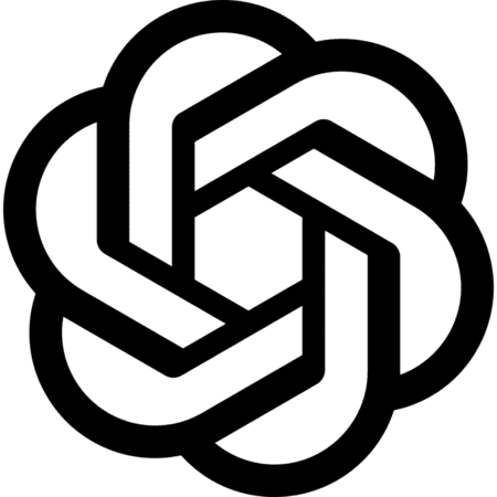 new ChatGPT icon black png medium size