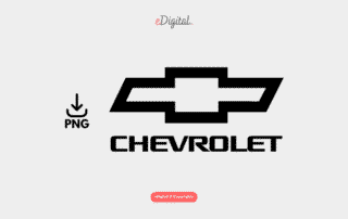 new Chevrolet logo black PNG