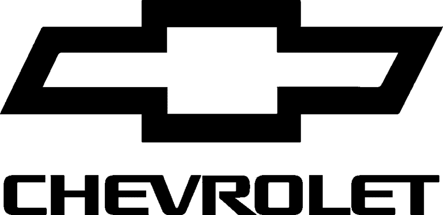 new Chevrolet logo black PNG large size