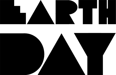 new Earth Day logo black PNG medium size