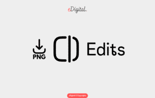 new Edits app logo black png