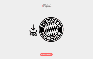 new FC Bayern Munich logo black and white png