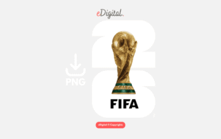 new FIFA World Cup 2026 logo white PNG