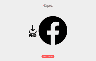 new Facebook icon black png
