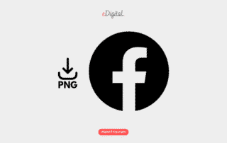 new Facebook logo black png