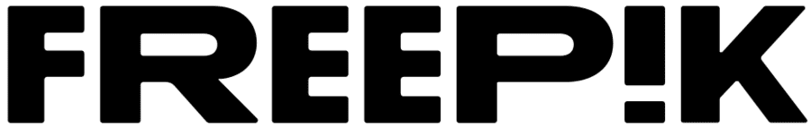 new Freepik logo png black large size